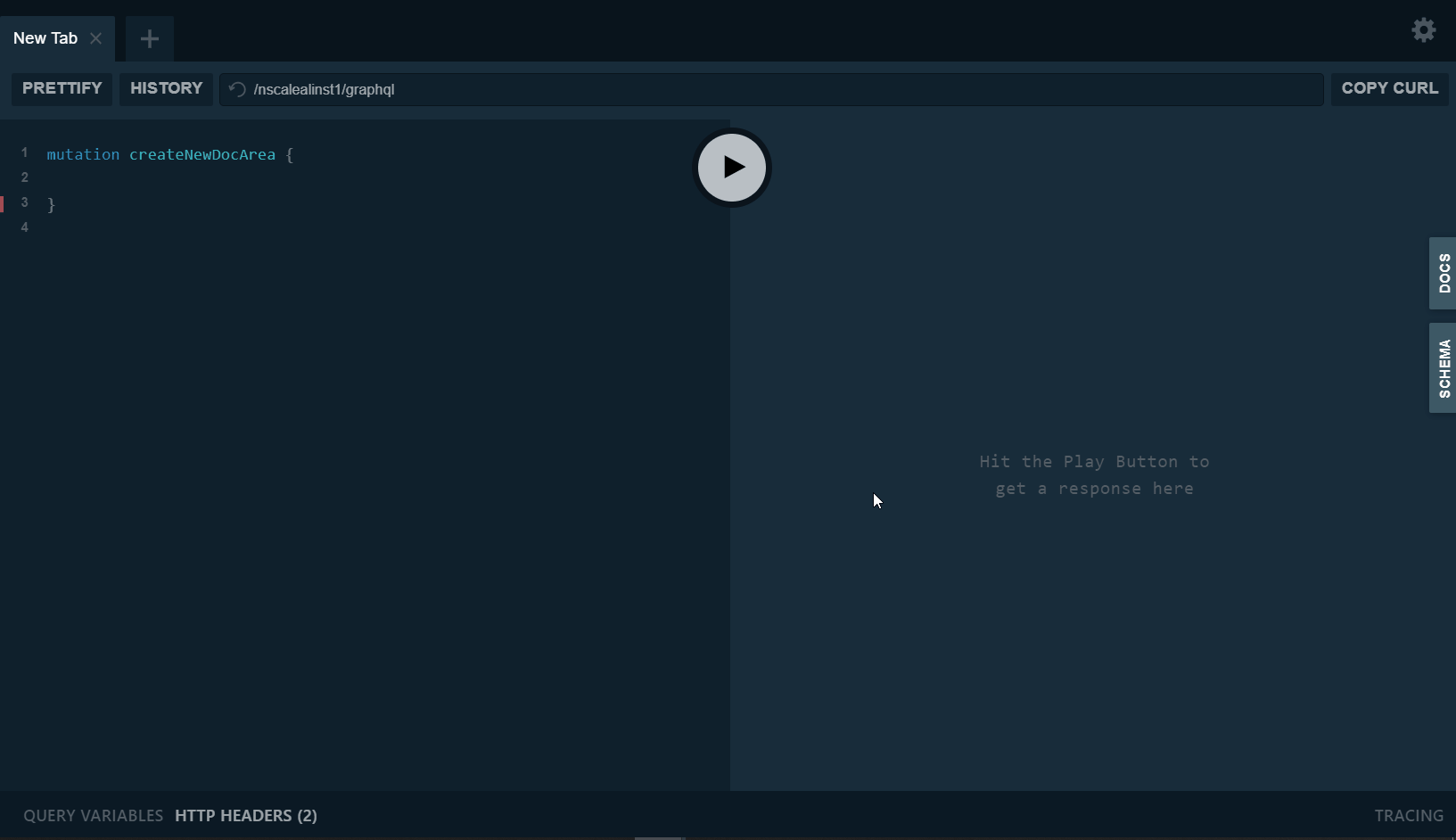 graphql CreateDocArea